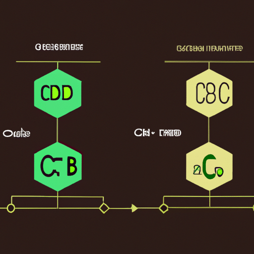 תרשים השוואתי בין CBDC למטבעות קריפטוגרפיים